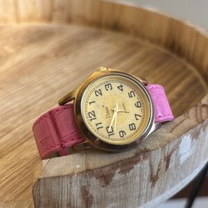 Pink and Gold Women's Watch